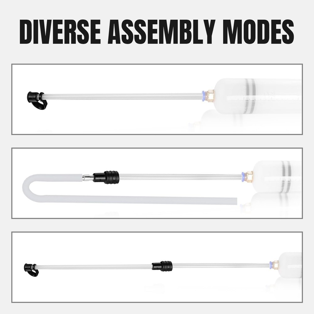 Automotive Fluid Extraction Accessory Kit with 50cm Hose & Replacement Tools