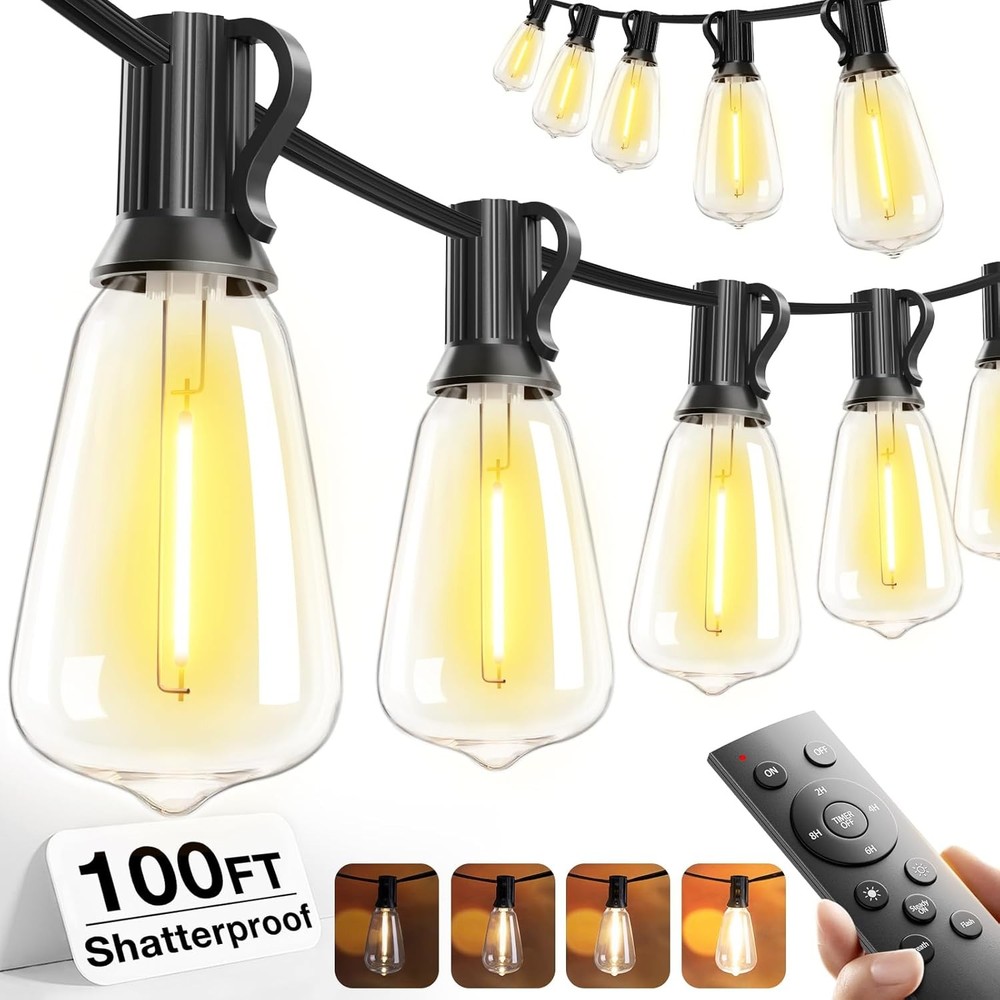 Connectable Outside Hanging Lights for Backyard & Porch – Replaceable