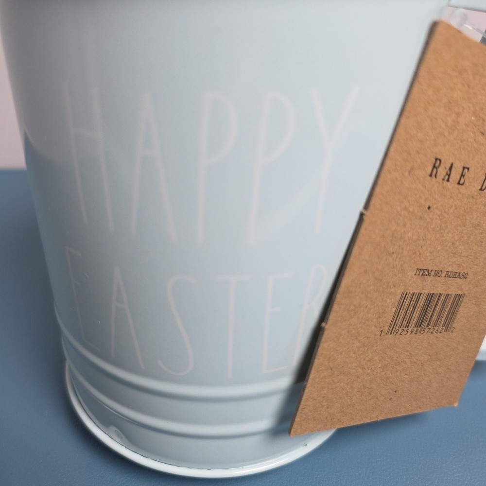 Rae Dunn Light Blue Happy Easter Flour Sifter NEW NWT