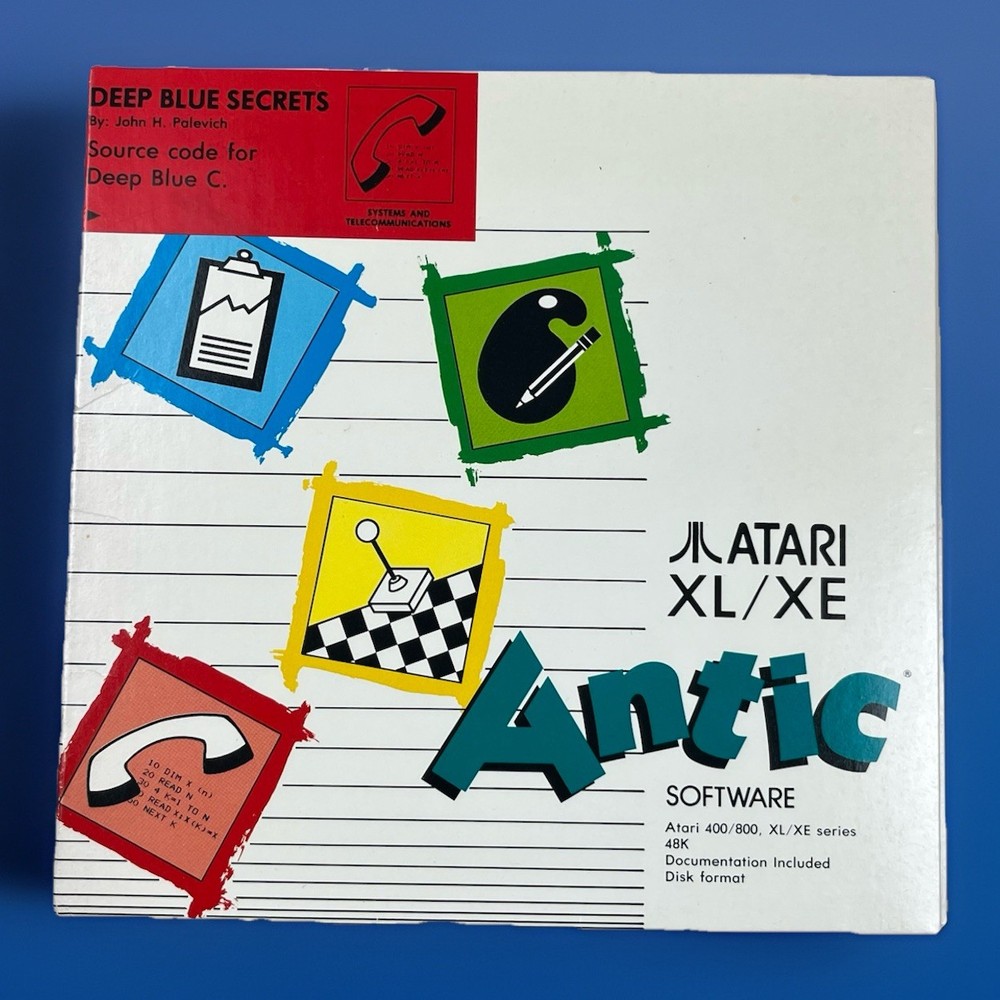 DEEP BLUE SECRETS - Atari 400/800 Computer APX-20179 Software (NO DISK)