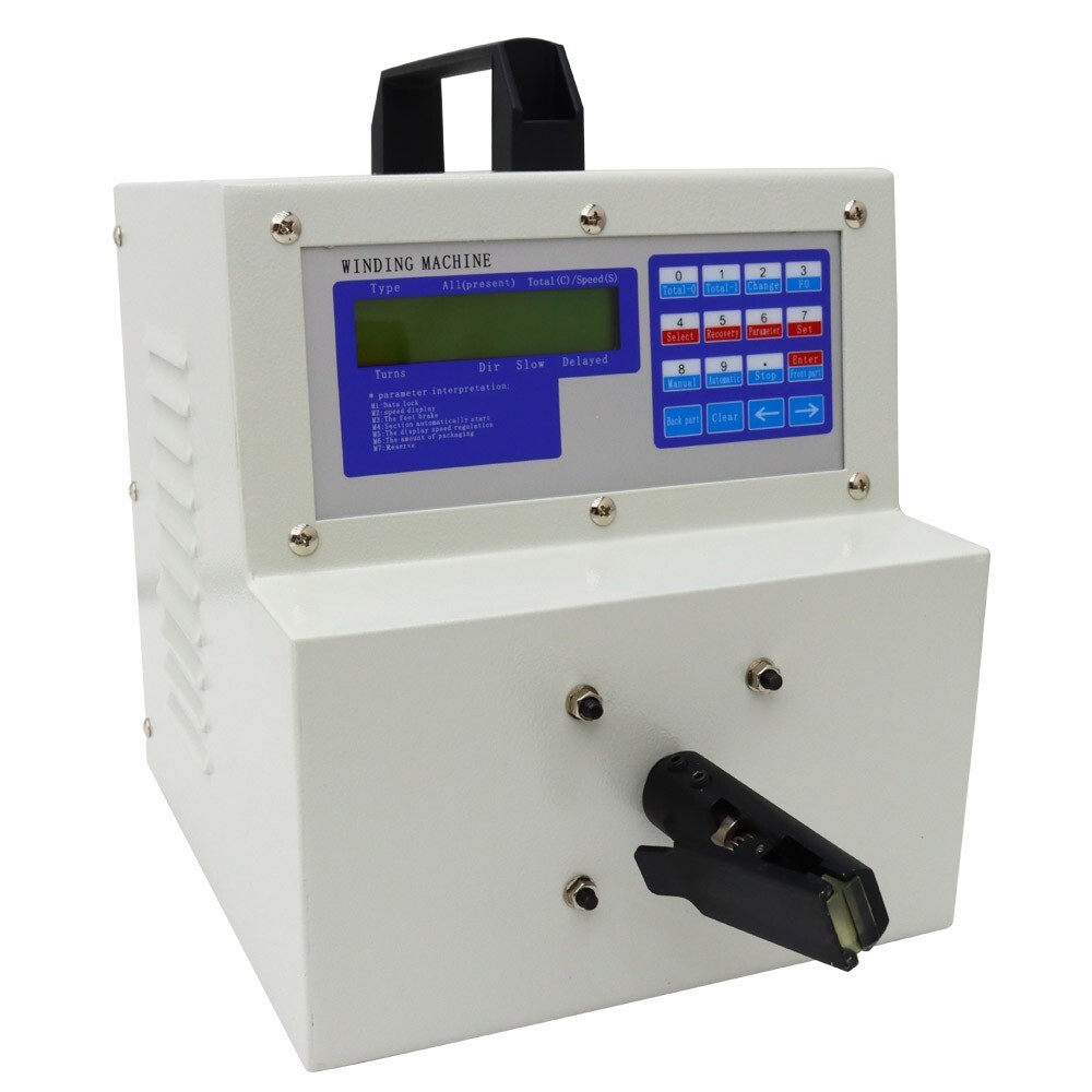 110V Wire Twisting Machine High-Speed Automatic Cable Winding w/LCD Display