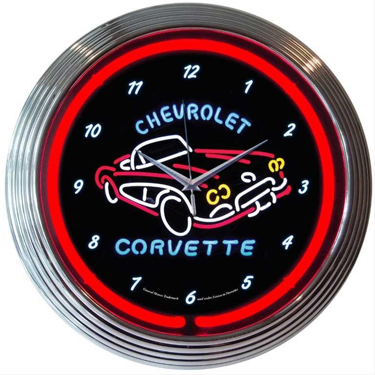 Corvette C1 Neon Clock 8CORV1