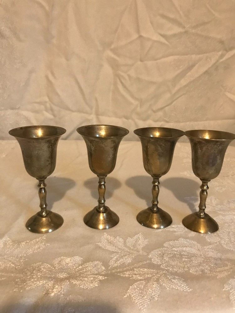Vintage Silver Plated Cordial Cups