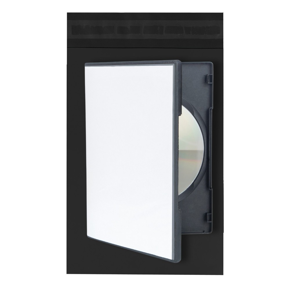 UOFFICE Black Poly Mailer Envelopes 7.5" x 10.5" Pack of 100