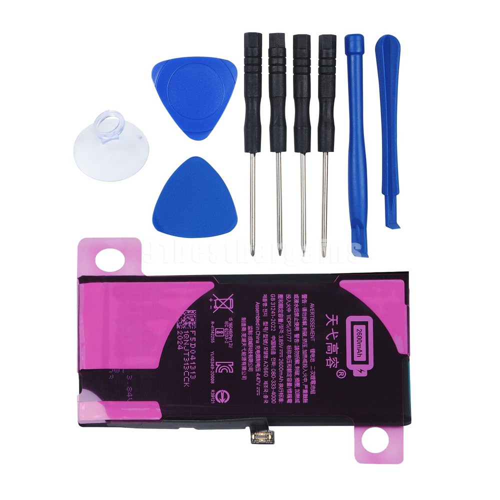 For Apple iPhone 13 Mini Battery Internal Replacement 2600mAh + Tool Adhesive