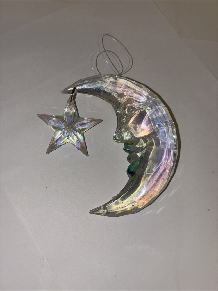 Wind Chime Decor Moon Stars Plastic