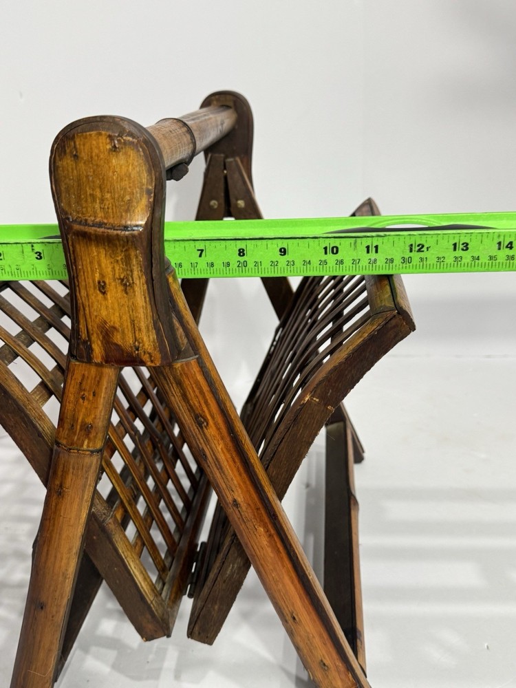 Bamboo Wood Folding Magazine Holder Rack