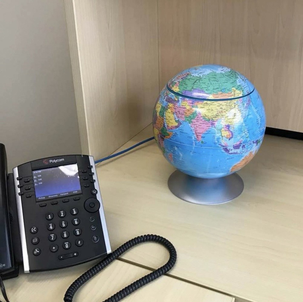iTouchless Sensor Desktop Globe Sensor Trash Can 2.8 L - Decorative for Kitchen✅