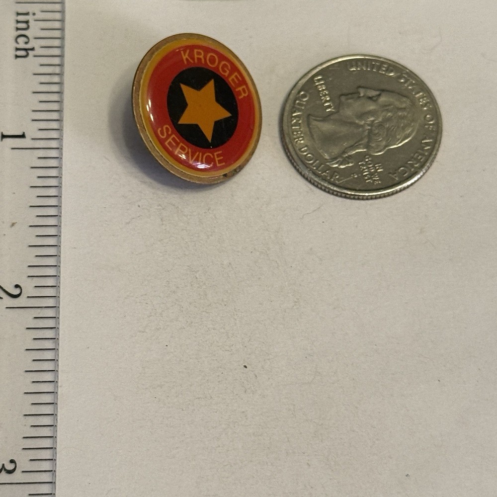 Kroger "Service" Pinback Lapel Pin