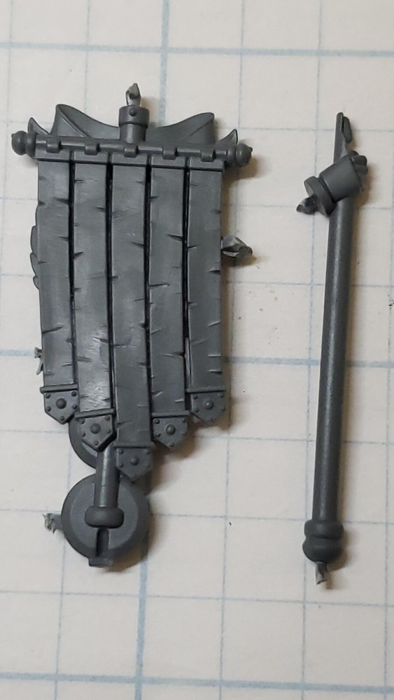 Warhammer 30K Space Marine Bits Mark III Command Squad Icon Standard W Pole