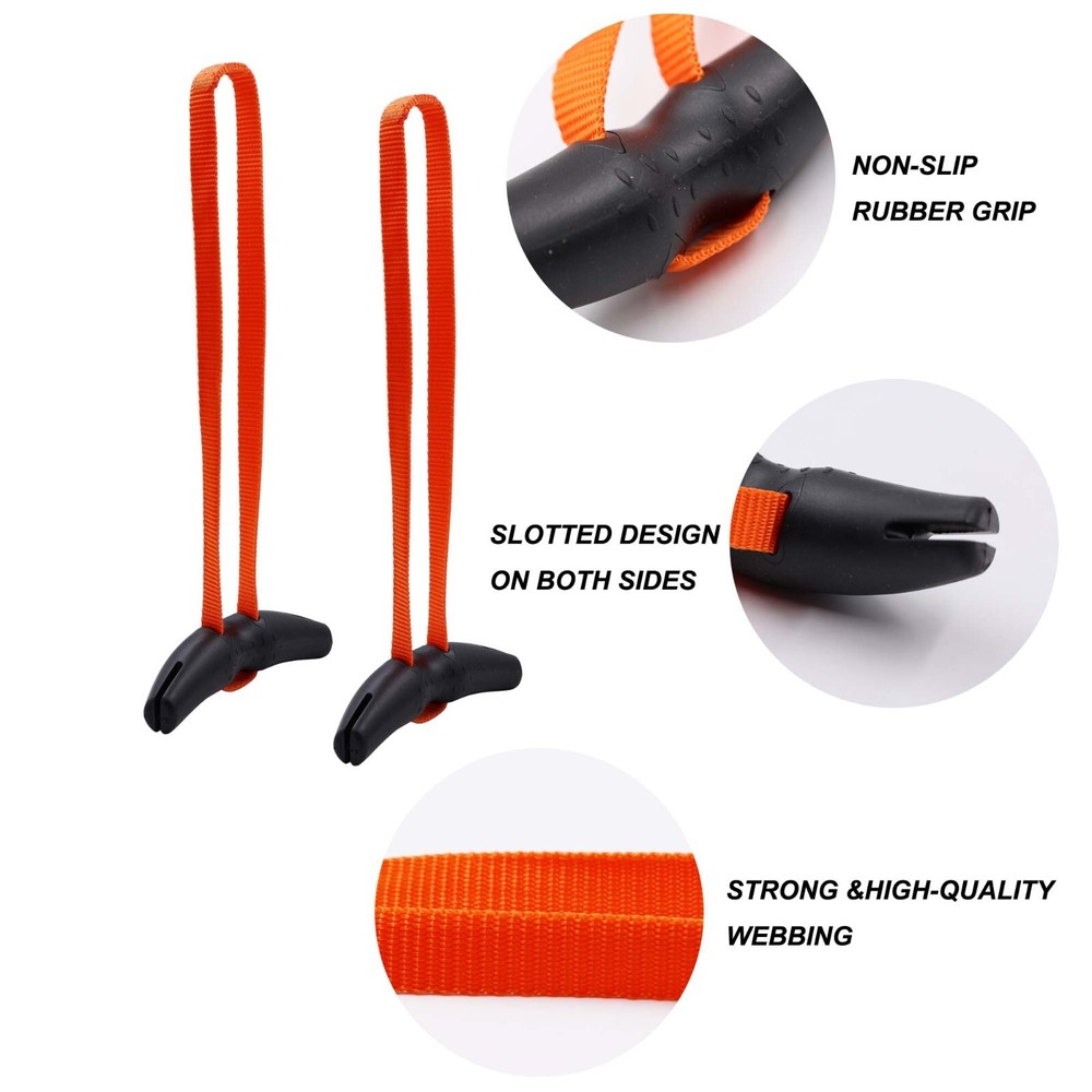 Gym Pull Up Handles Rubber Grip Heavy Duty Cable Machine Handles weight-lifting