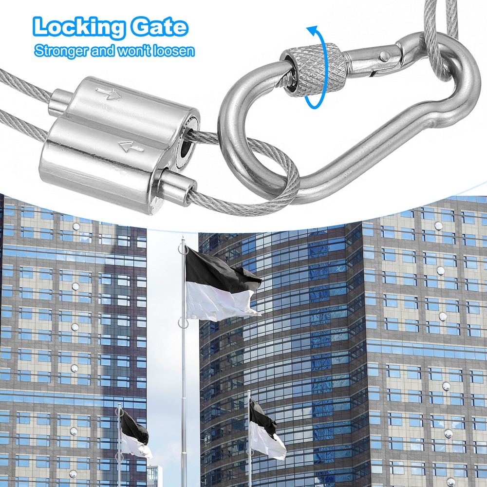 Flagpole Retainer Ring Flag Pole Accessories Flagpole Gray
