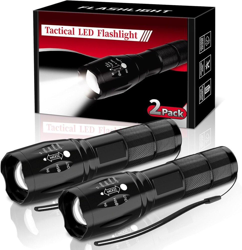 SUN LED Flashlight, Small Flashlights Powerful High Lumens 5 Modes,
