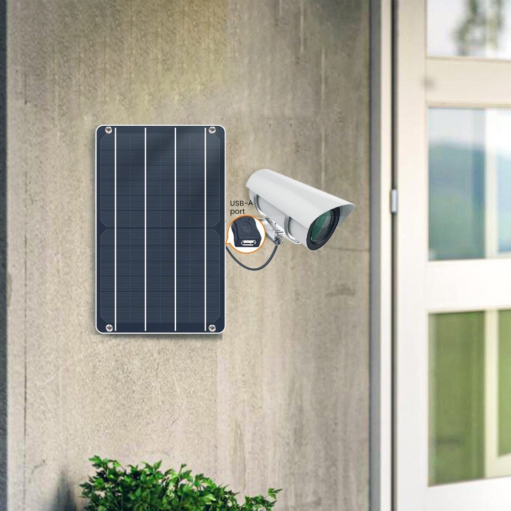 6W Mini USB Solar Panel, IP67 Waterproof Monocrystalline Module DIY Kit with ...