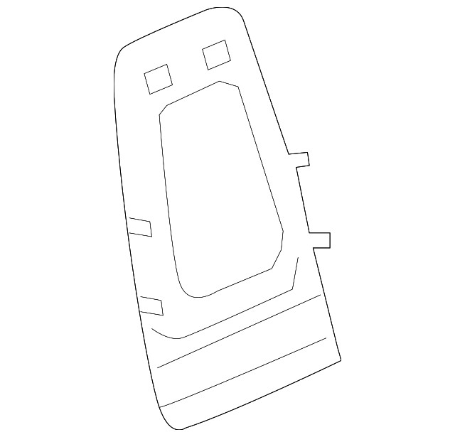 Genuine GM Ebony Front Seat Back Finish Panel 20926203