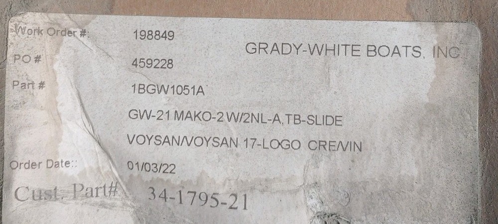 Grady White Command Elite Helm Seat