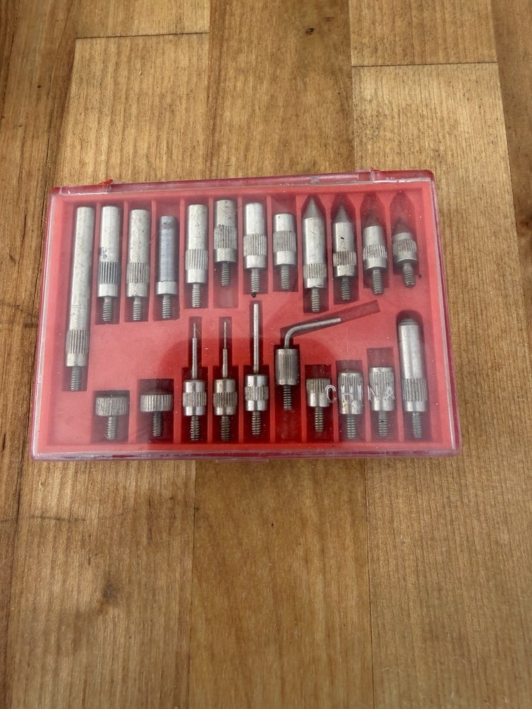 MHC 22 Pc Dial Indicator Point Set - Professional Anvil Tip Kit - 4-48 Thr