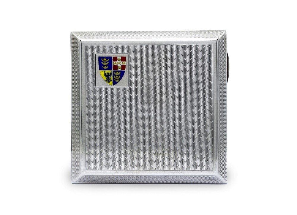 Sterling Silver Cigarette Case, Chester 1926