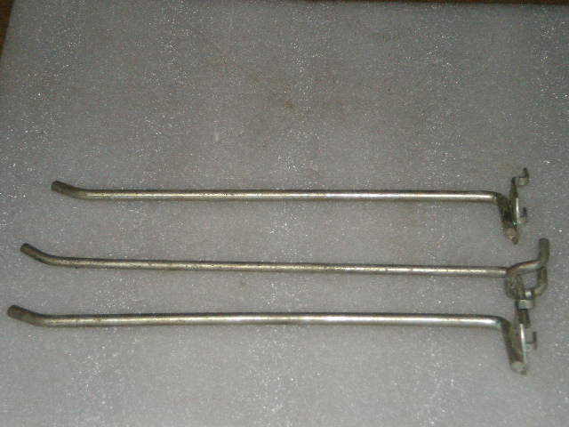 PEG BOARD 9" HOOKS, QTY. 3