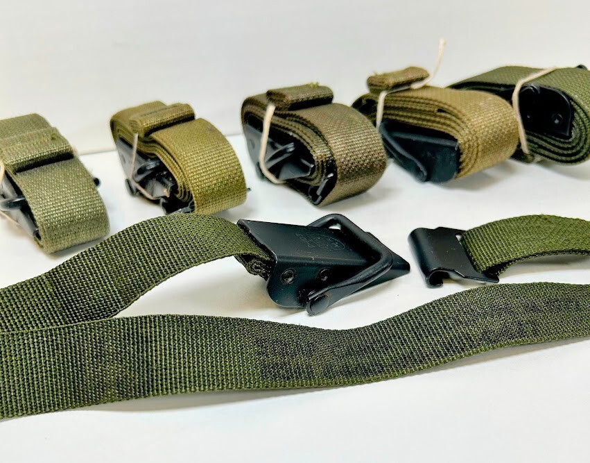 GENUINE U.S. MILITARY LC-1 NYLON TIE DOWN CARGO STRAPS **LOT OF 8** SURPLUS