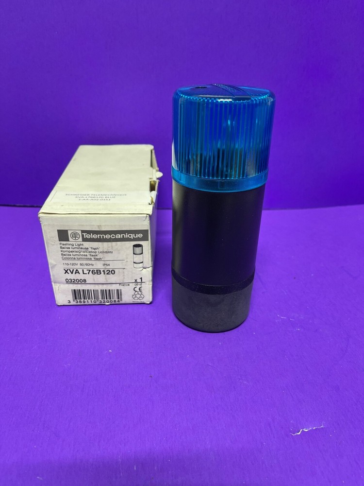 Telemecanique XVA-L76B120 Stack Light Beacon Blue 120V