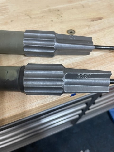 AXMC/SR Barrel Bore Guides for cleaning. 3pc set