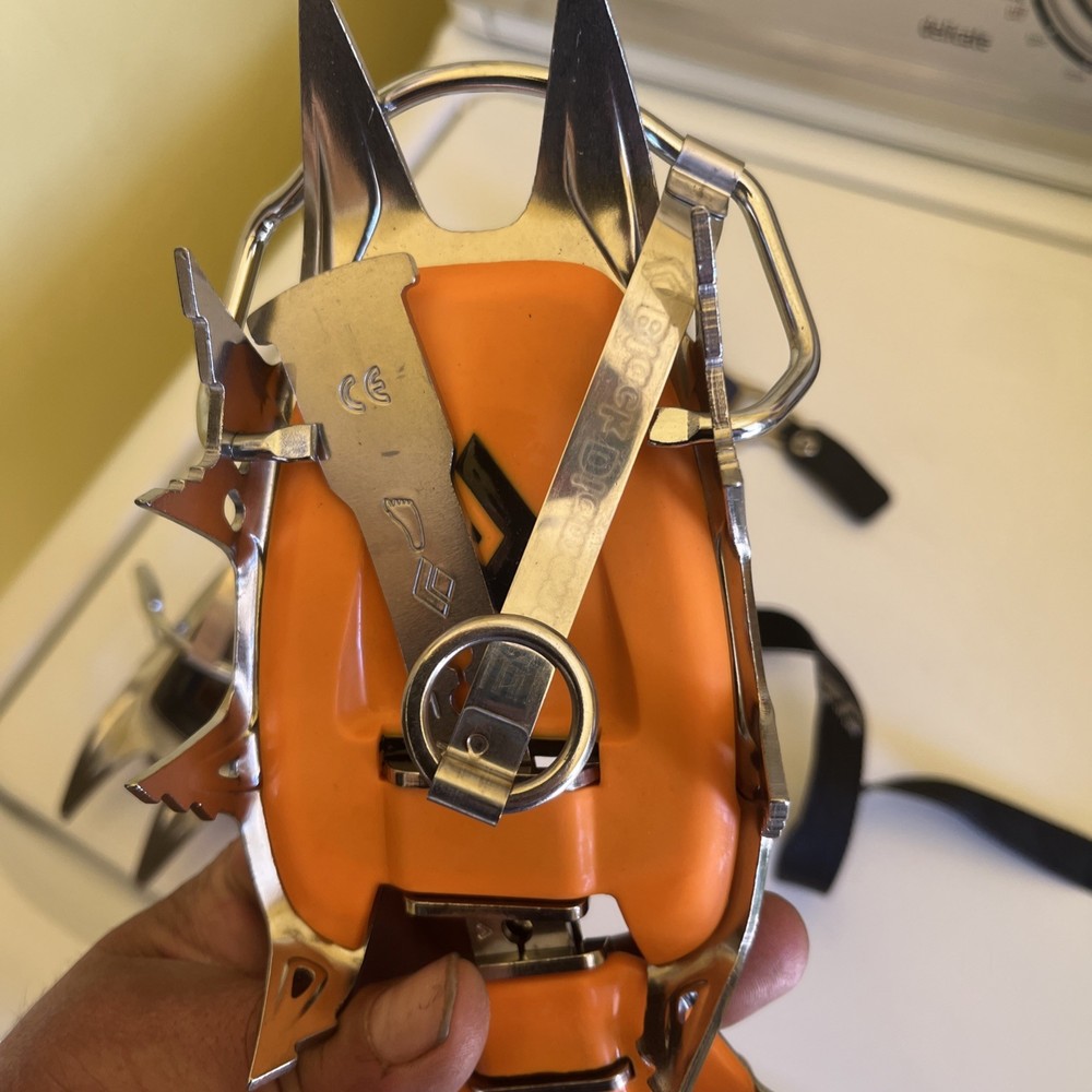 New Black Diamond brand strap crampons. **