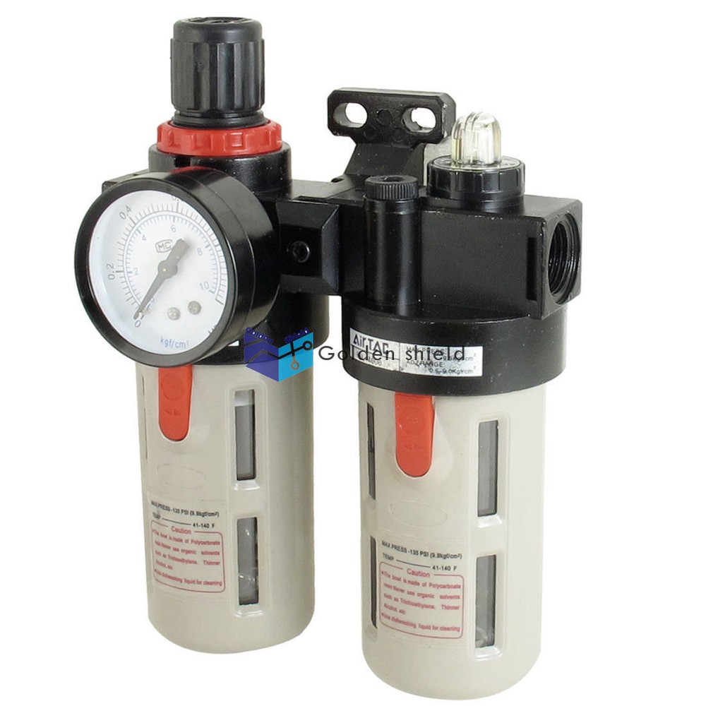 1PC BFC4000 Air Source Treatment Unit Pneumatic Regulator Lubricator Set