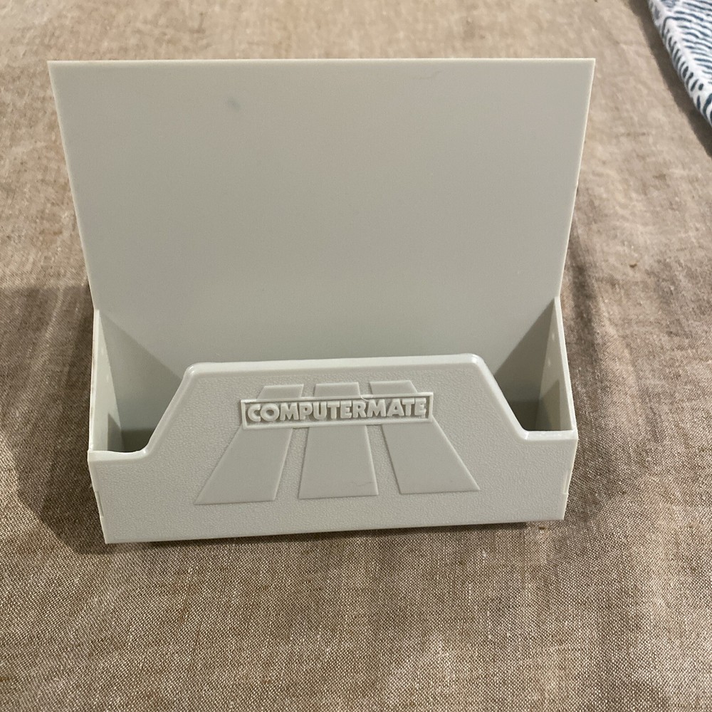 Computermate, Vintage 5.25" Floppy Disk Storage, Folding Container (Beige) 1986