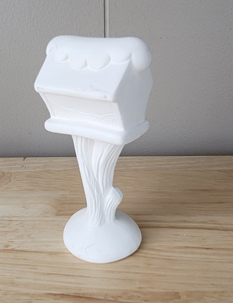 READY TO PAINT Ceramic Bisque WINTER MAILBOX 4.75"x2.5"x2"