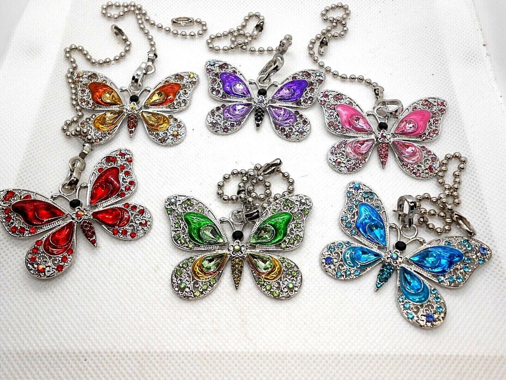 Butterfly Ceiling Fan Pull Light Lamp Chain