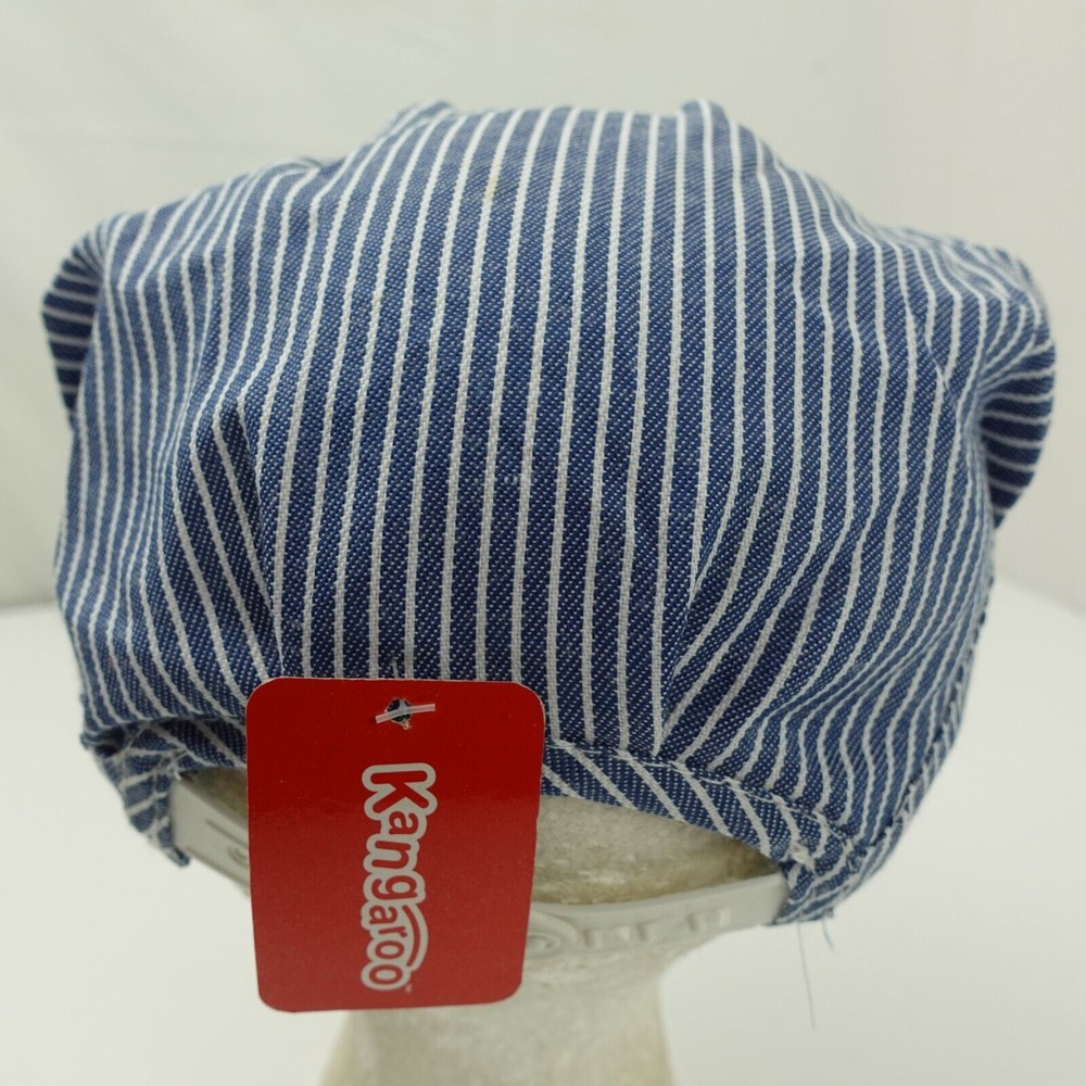 Kangaroo Striped Engineer Youth Ball Cap Hat Snapback Baseball