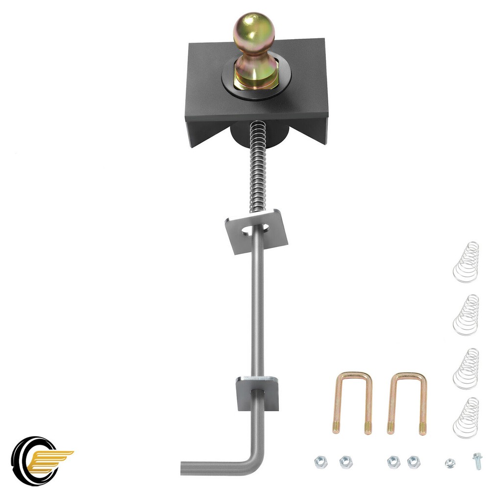 Universal Flatbed Gooseneck Trailer Hitch Hook Flatbed Kit w/ Ball Nut Spring