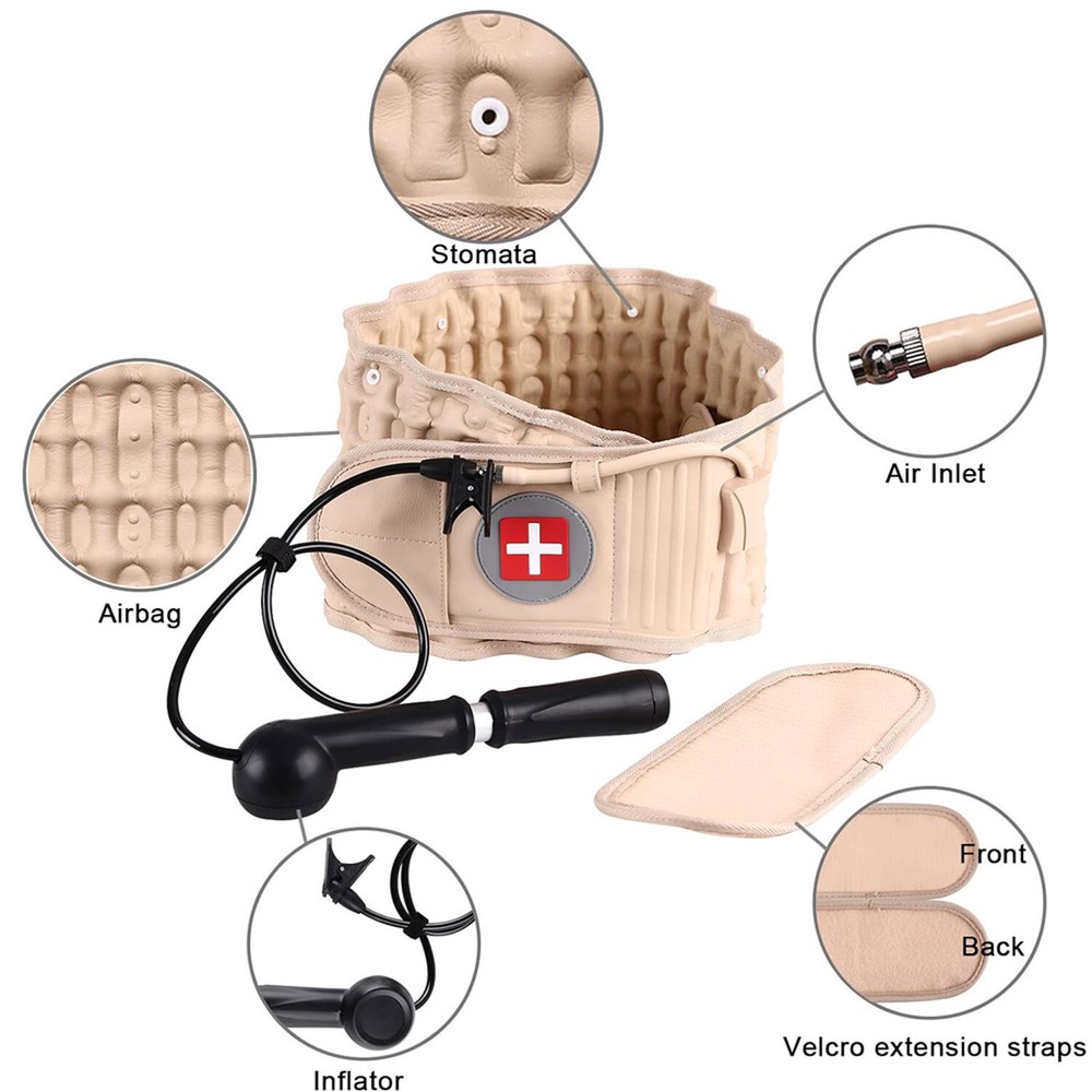 Decompression Back Brace Lumbar Belt Spinal Support & Extender Belt Air Traction