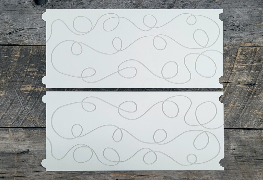 Longarm Quilting Groovy Pattern Boards Set of 2 Loop de Loop Design