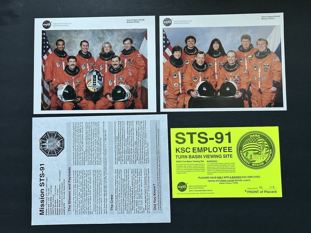 1991-2011 NASA Space Shuttle Orbiter Discovery Litho Prints Lot