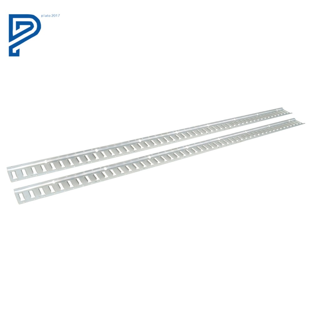 32 Pack 8' E Track Tie Down Rail Kit Galvanized Horizontal Secure Load Silver