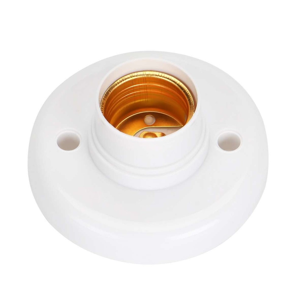 1-20 Pcs E27 Light Bulb Pendant Lamp Fixing Base Holder Screw Cap Socket Round