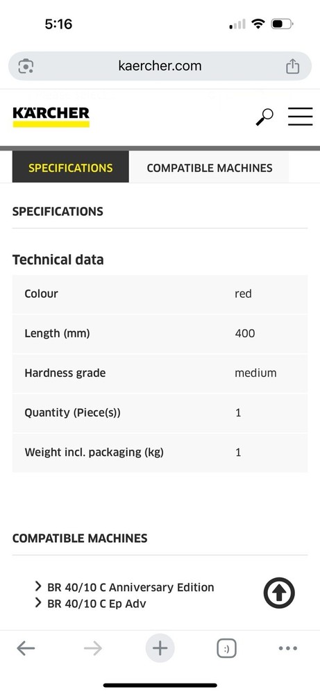 Karcher Roller Brush Red 4.777-097.0