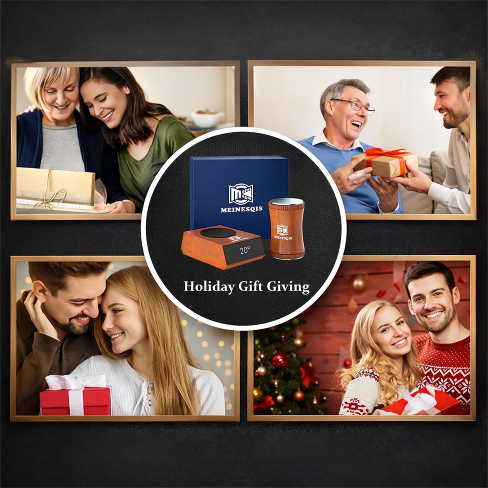 Rolling Knife Sharpener Kit with Diamond & Ceramic Discs, Magnetic Angle Guid...