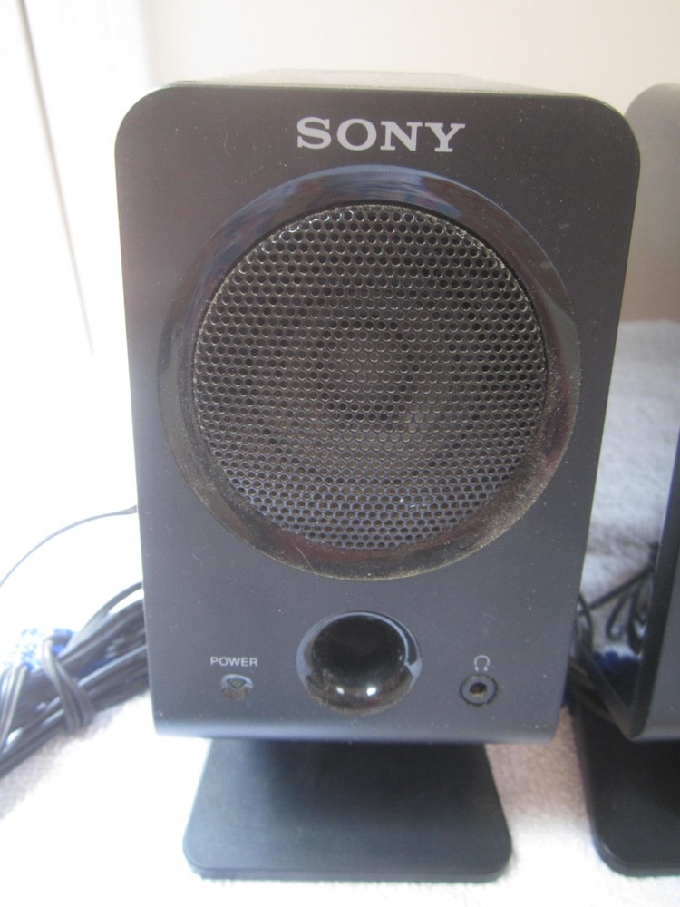 Sony SRS-A3 Active Speaker System Laptop Computer Speakers W/PwrCORD - BOTH WORK