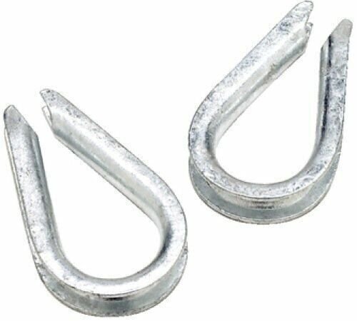 Seachoice Rope Thimble - Galvanized -1/2 -Bulk 43340 single pack