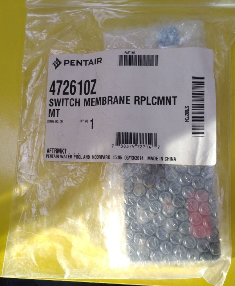 Replacement for Pentair 472610Z Switch Membrane Pad MasterTemp Pool & Spa Heater