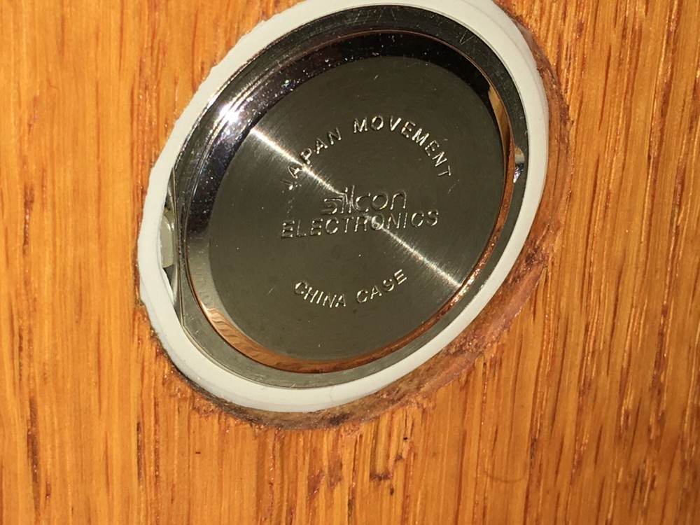 Silcon Electronics Wood Quartz Mantle Clock 8x4x4"