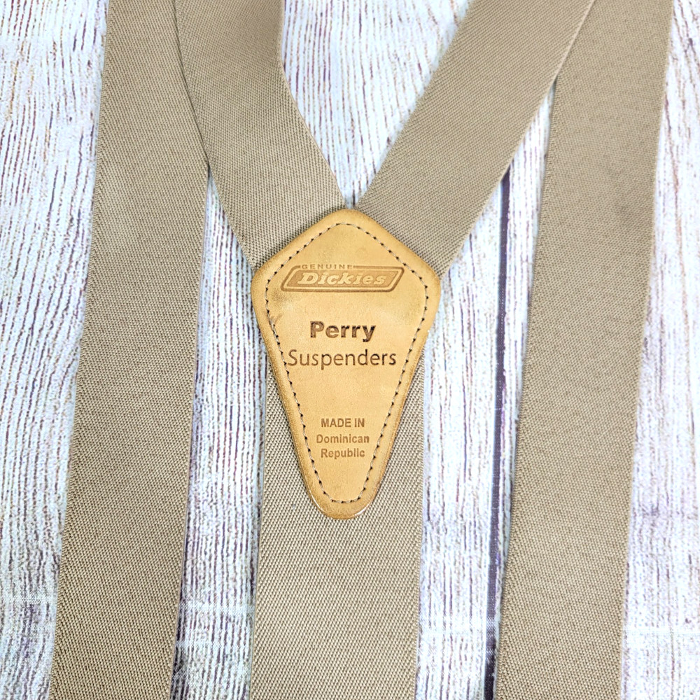Dickies Men's Perry Y-Back Adjustable Suspender Khaki