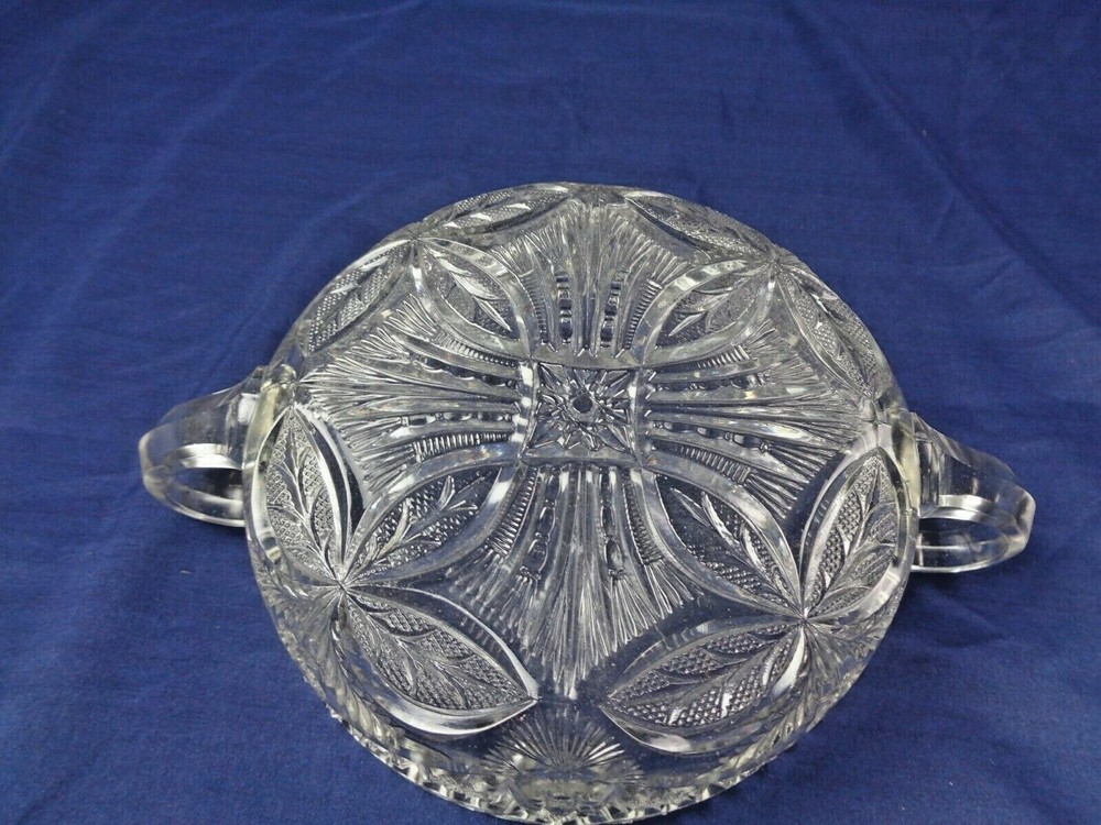 Vintage Crystal Candy Bowl - Floral Pattern