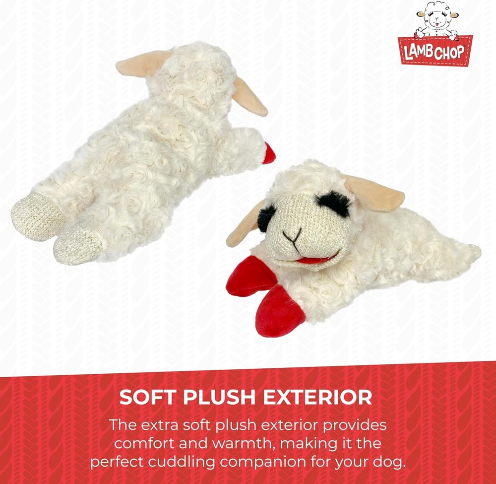 10" with 5 Squeakers, Soft & Cuddly