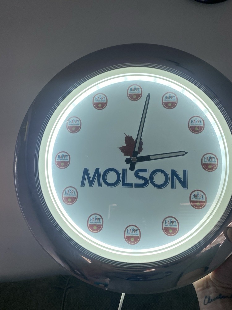 Molson Beer Vintage Light-Up Clock