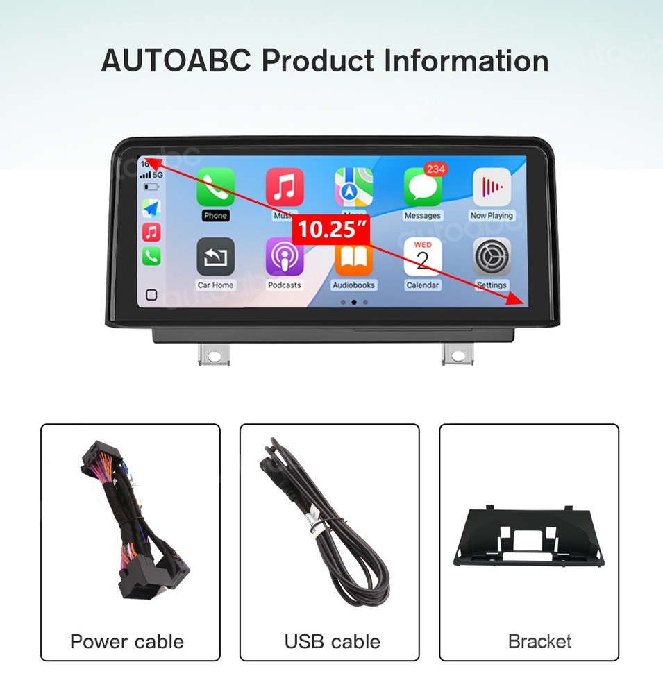 For BMW X5 E70 X6 E71 CCC 2007-2010 10.25''Apple CarPlay TouchScreen Replacement
