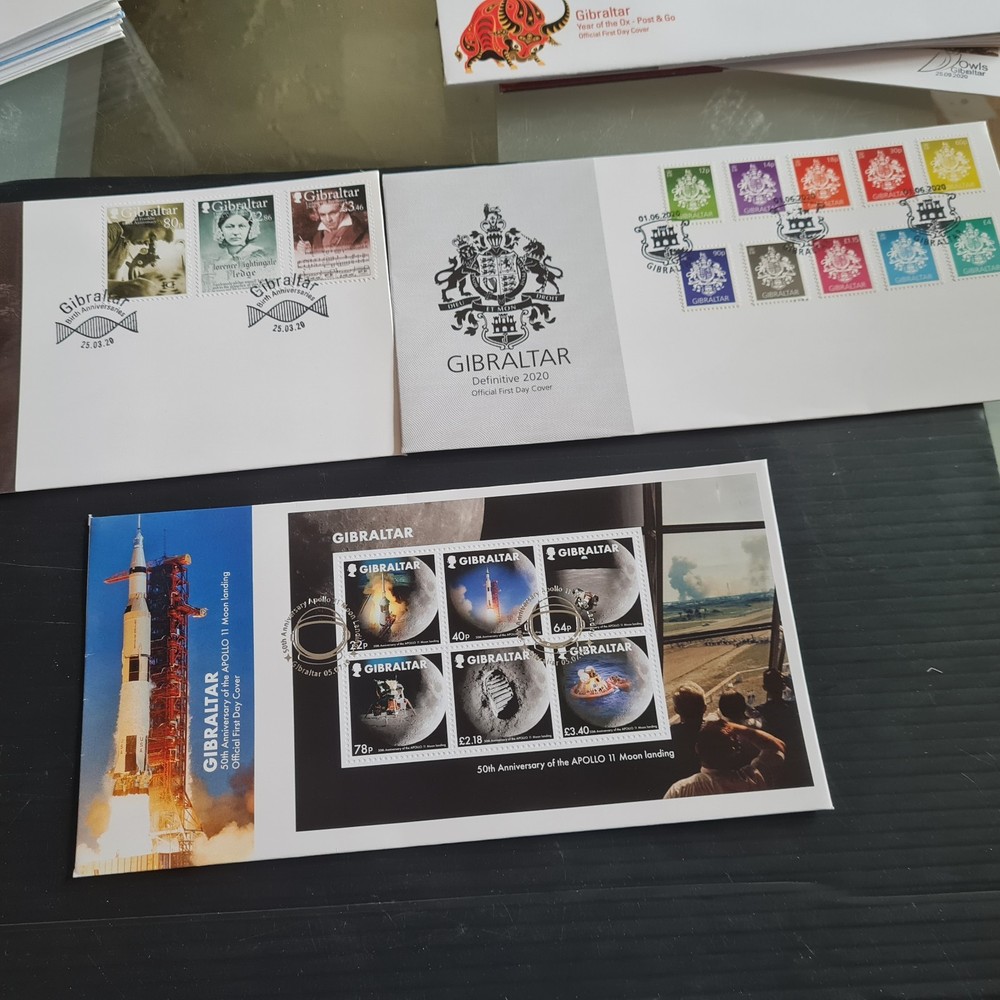 GIBRALTAR 2019 TO 2021 29 FIRST DAY COVERS